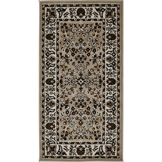 andiamo Teppich Oriental - Wohnzimmerteppich - orientalische Deko - Teppich Schlafzimmer pflegeleicht mit zeitlosem orientalischem Muster 120 x 170 cm Beige