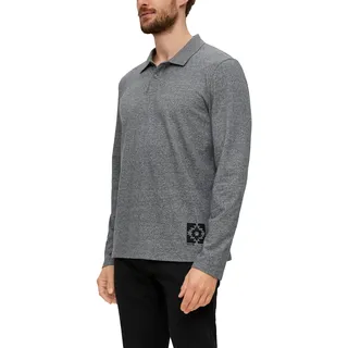 s.Oliver Herren 2138674 Poloshirt Langarm, 9823 grau, M