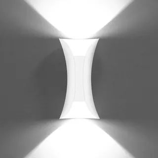 KAWELL 10W Kreativ Modern Wandleuchte LED Wandlampe Wasserdicht IP65 Aluminium LED Wandbeleuchtung Innen Außen für Badezimmer Schlafzimmer Treppen Eingang Flur Korridor Wohnzimmer