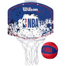 Bild NBA TEAM MINI HOOP, NBA-Logo, Kunststoff, Rot/Weiß/Blau
