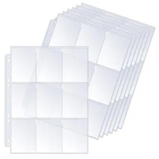 SQAFGYR 630 Hüllen für Pokemon, 35 Seiten, doppelseitig, blanko, Pokemon Trading Card Sleeves