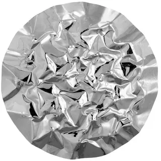 Kunstloft Wanddeko Silber 80/80 cm , Silberfarben , Metall , 3.6x80x7 cm , Dekoration, Dekofiguren & Skulpturen, Skulpturen