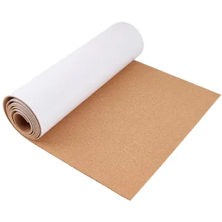 BENECREAT 40x200 cm Selbstklebende Korkrolle, 3mm Dicke Pinnwände Aus Naturkork, Klebrige Korkfliesen Für DIY-Bastelarbeiten, Küche, Büro, Schule