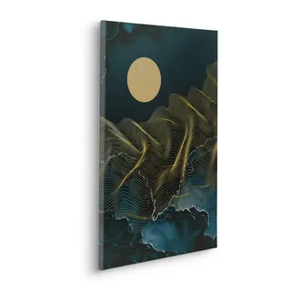 KOMAR Leinwandbild »Moon Waves - Größe 40 x 60 cm« Natur 1 Stk. tlg. Keilrahmenbild mi Echtholzrahmen, bunt