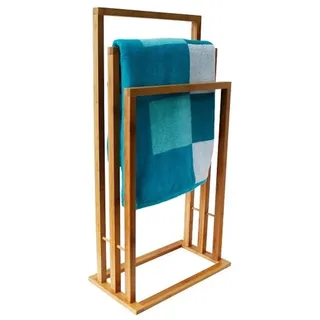 MSV Handtuchständer, Bambus, Weiß, One Size