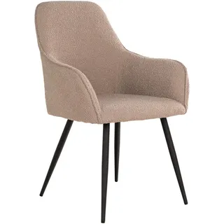 Mid.you Armlehnstuhl-Set , Beige , Textil , zylindrisch , 57x87x65 cm , Esszimmer, Stühle, Armlehnstühle