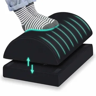 Shapevital Fußstütze Vital-Comfort | höhenverstellbar ergonomisch & rutschfest 1 St schwarz