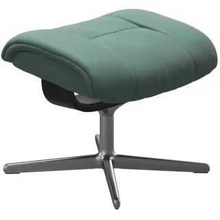 Stressless Fußhocker Mayfair Leder 55 x 41 x 39 cm Grün/Türkis