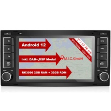 M.I.C. AVT7-lite Android 12 Autoradio mit navi RK3566 2G+32G Ersatz für VW T5 multivan Touareg mit RNS 510: DSP DAB Plus Bluetooth 5.0 WiFi 2 din 7" IPS Bildschirm USB Auto zubehör europakarte