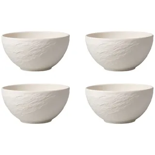 Villeroy & Boch Schale »Bol Manufacture Rock Ø 14,0 cm 4er Set weiß« 4 tlg., weiß