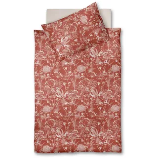 Fleuresse Bettwäsche , Rostfarben , Textil , Blume , 140x200 cm , pflegeleicht, bügelleicht , Heimtextilien, Bettwäsche & Leintücher, Bettwäsche, Satin-Bettwäsche