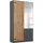 Drehtürenschrank Holmes 91 x 197 x 54 cm Grau