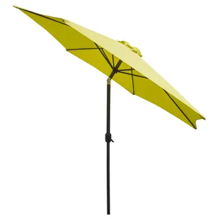 Linder Exclusiv Knick Sonnenschirm, Gartenschirm Ø 250 cm,mit Kurbelmechanismus Limette - Grün