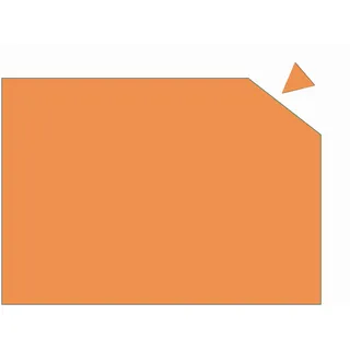 Franken GmbH MP84105 - Magnetplatte, Stärke 0,6 mm, 200 x 295 mm, orange
