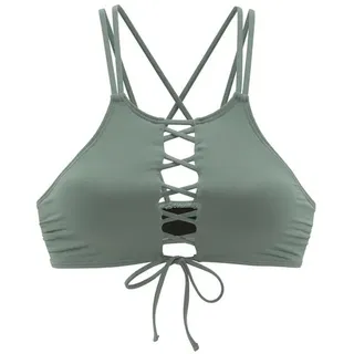 BENCH Bustier-Bikini-Top Damen Grün 34