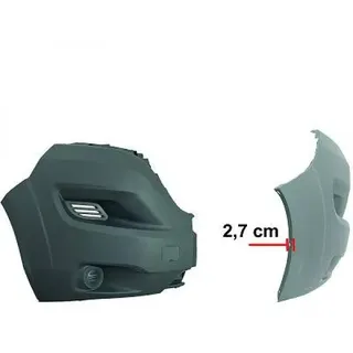 DIEDERICHS Stoßstange Grau vorne links für Fiat Ducato Peugeot Boxer Citroën Jumper II 3484853