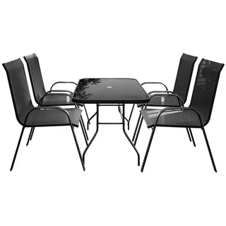 Lookway Dining Loungeset Terra Gartenmöbelset aus Polyrattan , Textil , Gartenmöbel, Gartengarnituren, Gartenmöbel-Sets