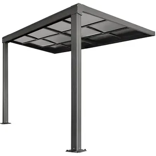 Home Deluxe Terrassenüberdachung Solis Deluxe 290 x 295 x 272 cm grau