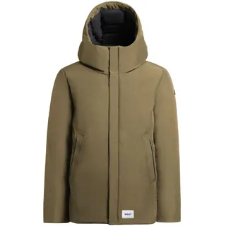 khujo Winterjacke "Winterjacke Etian" mit Kapuze Steppjacke, scrub grün