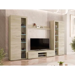 Mirjan24 Wohnwand Rumba XL, mit LED Beleuchtung,