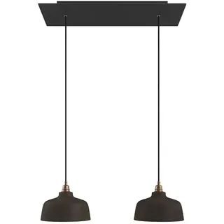 Creative Cables Rectangular Rose-one Xxl Coppa 2 Falls With Bulbs Hängelampe - Matte Black - One Size