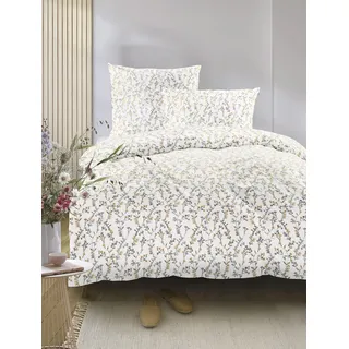 IRISETTE Easy 8665 Floral Gelb 135 x 200 cm + 2 x 80 x 80 cm