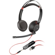 Bild Poly Blackwire 5220 Kopfhörer Kabelgebunden Kopfband Anrufe/Musik USB Typ-A Schwarz
