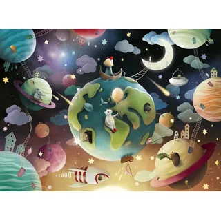Ravensburger Puzzle 100 pièces XXL Ravensburger Planètes fantastiques Demelsa Haughton