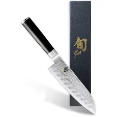 KAI Erwachsene Shun Classic Santoku mit Kullenschliff Klinge 18,0 cm, DM-0718 Messer, Mehrfarbig, One Size
