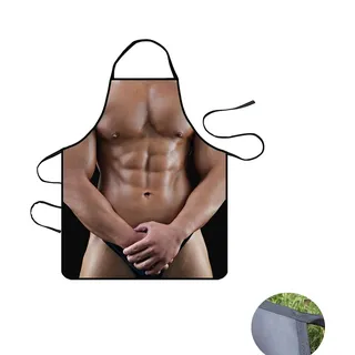 Yeenano Lustige Kochschürze, sexy Küchenschürze, Kochen, Grillparty, Erwachsene, Kochschürze für Männer und Frauen,Frau Schürze für Damen Paar Party Urlaub lustiges Geschenk