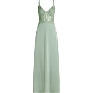 Abendkleid VERA MONT "Abendkleid mit Stickerei", Damen, Gr. 42, EURO, grün (fresh peppermint), Obermaterial: 100% Polyester PES., Kleider Abendkleid