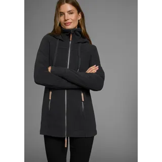 Fleecejacke POLARINO, Damen, Gr. 40, schwarz, Fleece, Obermaterial: 100% Polyester, unifarben, angesetztes Bündchen mit Daumenlöchern, Jacken Fleecejacke, aus Fleece, atmungsaktiv, schnell trocknend, Topseller