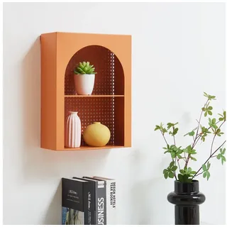 [en.casa] Wandregal Jäller I. 30 x 40 x 13 cm Orange