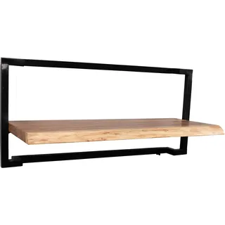 M2 Kollektion Angola 5 - Wandregal 65x30x27cm | Massivholz, Akazie