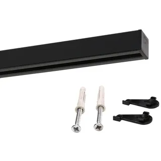 deco-raum Gardinenschiene 1-läufig Ø 0 mm 60 cm Schwarz