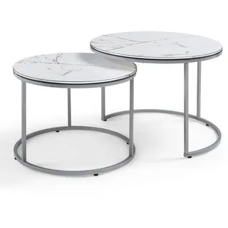 [en.casa] COUCHTISCH Set ’Skagen’ 2-teilig 70/70/50