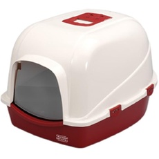 Europet Bernina 441-130957 Eco Katzentoilettenhaus 56 x 70 x 46 cm, rot