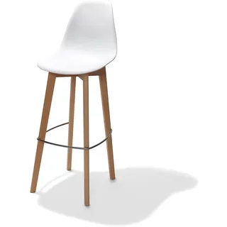FEROS Barhocker Keeve 53 x 47 x 119 cm Weiß