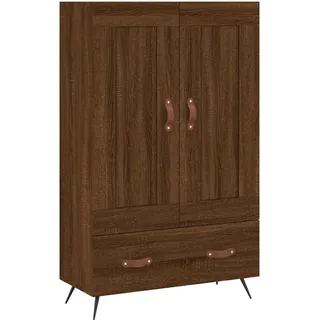 Highboard Braun Eichen-Optik 69,5x31x115 cm Holzwerkstoff - Braun
