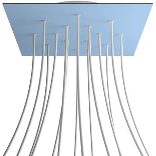 Creative Cables Kroq4014f114 Xxl Rose-one Square Hellblaues Rosen-set - Multicolor - 400 mm