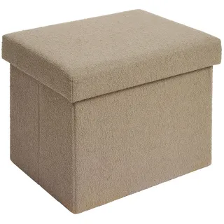 Laleni Sitzhocker 41/31/31 cm, faltbar, Taupe , Kunststoff , 31x31x41 cm , Wohnzimmer, Sessel, Hocker & Hockerbänke, Sitzwürfel