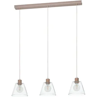 EGLO Pendelleuchte "COPLEY", in Roségold E27 3-flammig gold - messing