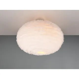 Ausgefallene Wohnzimmer LED Deckenleuchte mit Kugel Lampenschirm Plüsch Ø 50cm