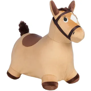My Baby Lou Hüpftier , Braun, Dunkelbraun , Kunststoff, Textil , Pferd , 28x48.5x56 cm , AZO-frei, EN 71 , Spielzeug, Sonstiges Spielzeug