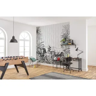 KOMAR Fototapete Lion King Monochrome 300 x 280 cm