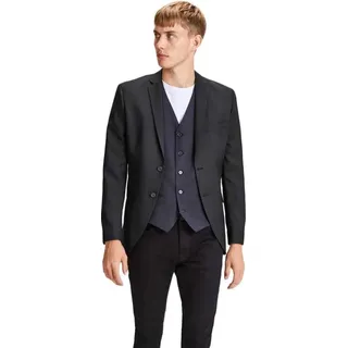 Jack & Jones 12141107, Elasthan, Polyester, Wolle, Schwarz - Schwarz