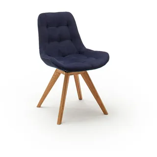 Schalenstuhl >BELFAST< in nachtblau, Arizona - 56x84x63cm (BxHxT) - Blau