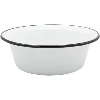 Krüger Emaille-Schüssel Weiß 16 cm