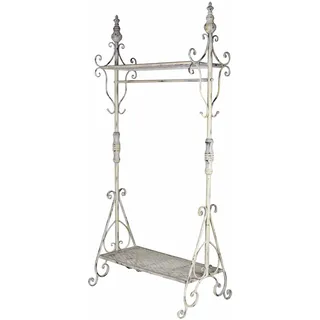 Standgarderobe Shabby Garderobenständer Weiss Kleiderständer Garderobe Metall