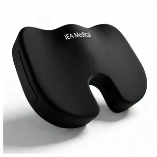 iea medical Sitzkissen Ergonomisch 40 x 40 cm Schwarz